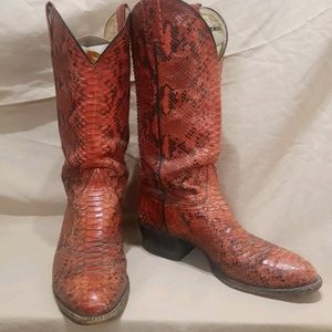Tony Lama python boots